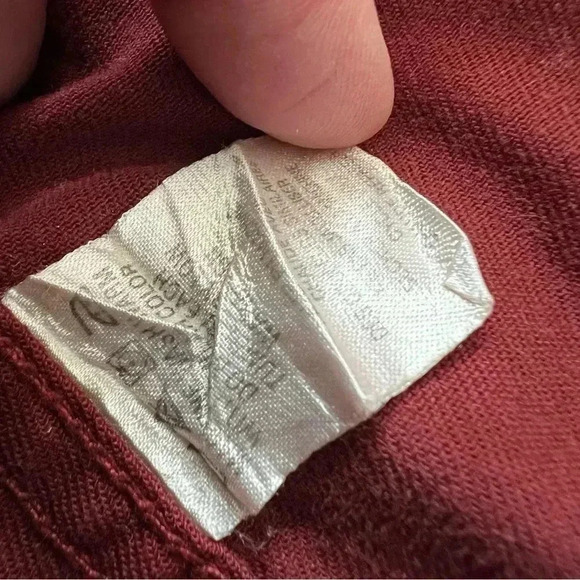 Harley-Davidson Shirt Long Sleeve Red Embroidered Logo Motorcycle Pocket Men L - Picture 5 of 14